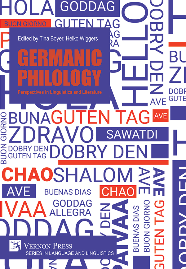 Cover for Germanic Philology: Perspectives in Linguistics and Literature