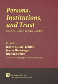 Cover for Persons, Institutions, and Trust